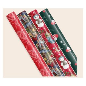 JULEPAPIR 0,7 X 2 M 50  RL.  KRAFT 5 ASS FV