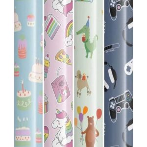 GAVEPAPIR 2 M X 0,7M BØRN 5 ASS. MOTIVER