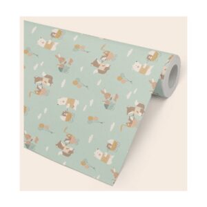 ØKONOM 57 CM "DOTS" PETROL/MINT 154M